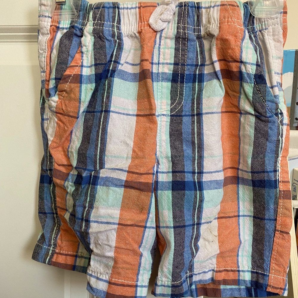 Boys plaid shorts